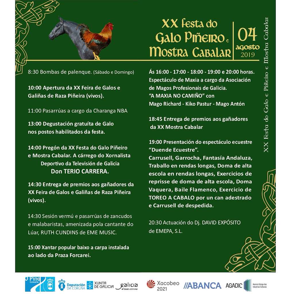 XXII Festa do Galo Piñeiro e Mostra Cabalar - XIII Feira Celta en O Pino