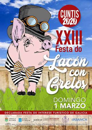 Fechas, información, programa, cartel, imágenes, mapa y ubicación de XXV Festa do Lacón con Grelos  en  Cuntis