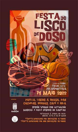Fechas, información, programa, cartel, imágenes, mapa y ubicación de Festa do Lisco de Doso  en  Narón