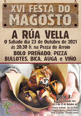Fechas, información, programa, cartel, imágenes, mapa y ubicación de XVIII Festa do Magosto de A Rúa Vella 
