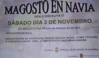 Fechas, información, programa, cartel, imágenes, mapa y ubicación de Festa do Magosto  en  Navia de Suarna