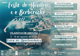 Fechas, información, programa, cartel, imágenes, mapa y ubicación de XXX Festa do Mexillón e do Berberecho (2024)  en  Vilanova de Arousa