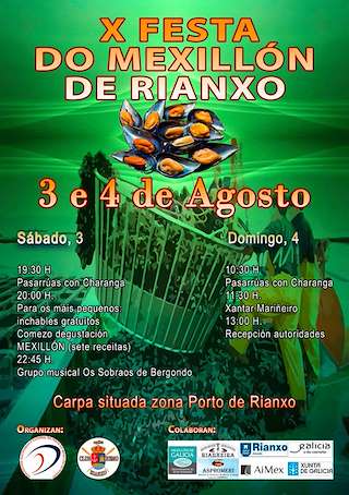 Fechas, información, programa, cartel, imágenes, mapa y ubicación de XII Festa do Mexillón  en  Rianxo