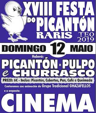 Fechas, información, programa, cartel, imágenes, mapa y ubicación de XX Festa do Picantón  en  Teo