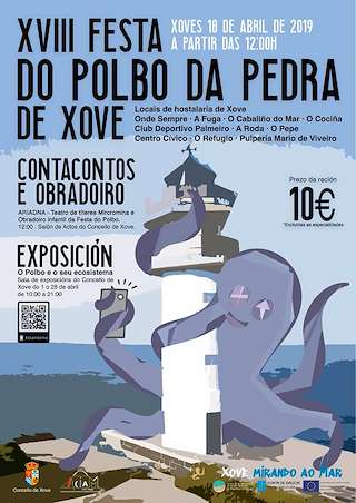 Fechas, información, programa, cartel, imágenes, mapa y ubicación de XX Festa do Polbo da Pedra  en  Xove