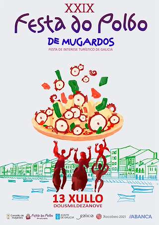 Fechas, información, programa, cartel, imágenes, mapa y ubicación de XXXII Festa do Polbo (2024)  en  Mugardos