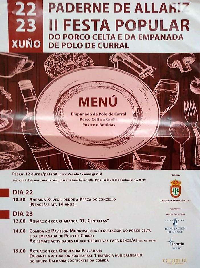 IV Festa do Porco Celta e da Empanada de Polo de Curral (2024) en Paderne de Allariz