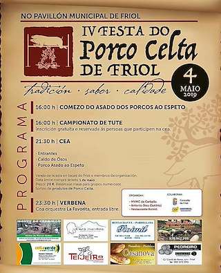 Fechas, información, programa, cartel, imágenes, mapa y ubicación de VI Festa do Porco Celta  en  Friol