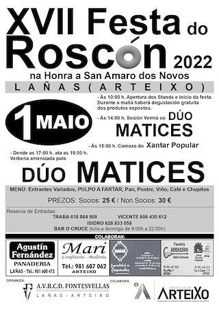 Fechas, información, programa, cartel, imágenes, mapa y ubicación de XIX Festa do Roscón de Lañas  en  Arteixo