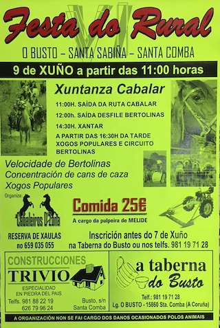 Fechas, información, programa, cartel, imágenes, mapa y ubicación de Festa do Rural (2024)  en  Santa Comba
