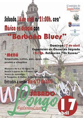 Fechas, información, programa, cartel, imágenes, mapa y ubicación de Festa do Sábado Longo  en  Xunqueira de Espadanedo