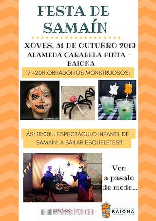 Fechas, información, programa, cartel, imágenes, mapa y ubicación de Festa do Samaín  en  Baiona