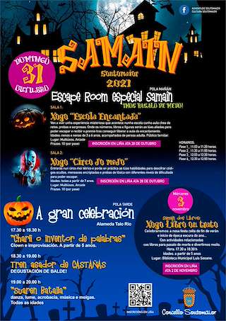 Fechas, información, programa, cartel, imágenes, mapa y ubicación de Festa do Samaín  en  Soutomaior