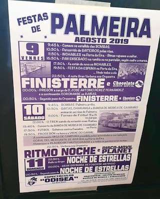 Fechas, información, programa, cartel, imágenes, mapa y ubicación de Festa do Verán de Palmeira  en  Ribeira