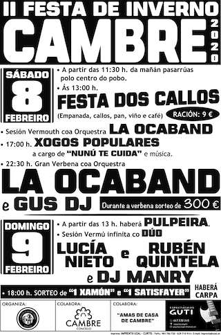 Fechas, información, programa, cartel, imágenes, mapa y ubicación de Festa dos Callos  en  Cambre