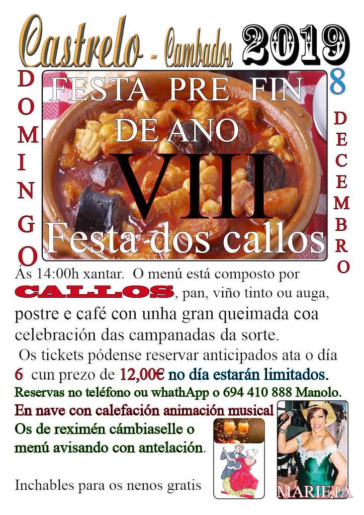 XII Festa dos Callos de Castrelo en Cambados
