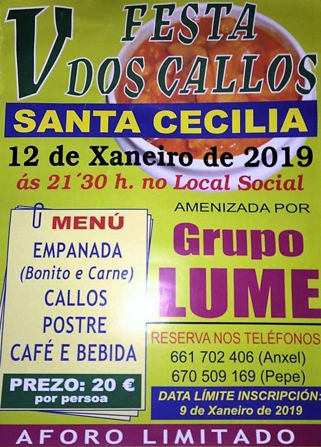 VIII Festa dos Callos de Santa Cecilia  en Foz
