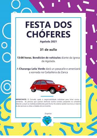 Fechas, información, programa, cartel, imágenes, mapa y ubicación de Festa dos Chóferes  en  Agolada