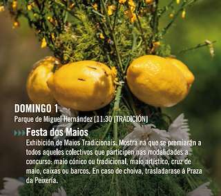 Fechas, información, programa, cartel, imágenes, mapa y ubicación de Festa dos Maios  en  Vilagarcía de Arousa