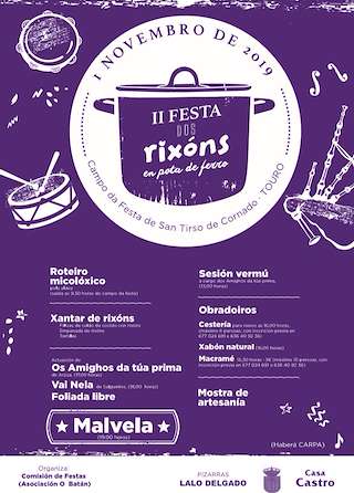 Fechas, información, programa, cartel, imágenes, mapa y ubicación de IV Festa dos Rixóns en Pota de Ferro  en  Touro