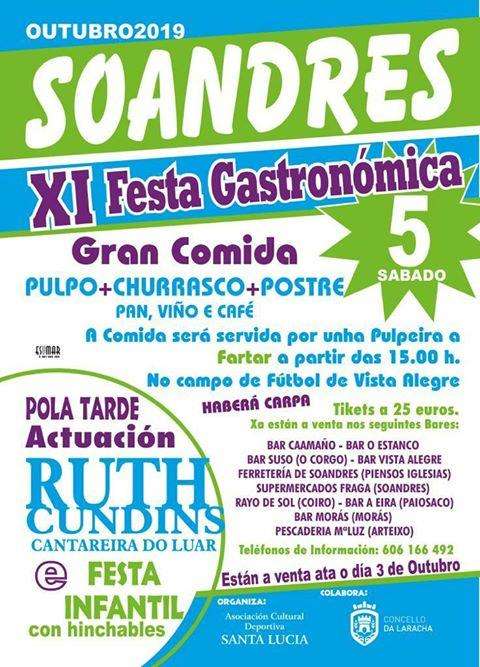 XIII Festa Gastronómica de Soandres en Laracha