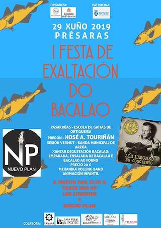 Fechas, información, programa, cartel, imágenes, mapa y ubicación de I Festa Gastronómica do Bacalao de Présaras  en  Vilasantar
