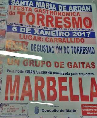 Fechas, información, programa, cartel, imágenes, mapa y ubicación de VI Festa Gastronómica do Torresmo  en  Marín