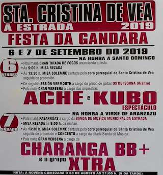 Virgen de Aranzazú y Santo Domingo da Gándara en A Estrada