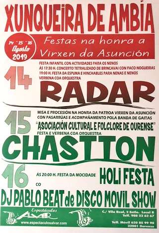Festas da Asunción en Xunqueira de Ambía