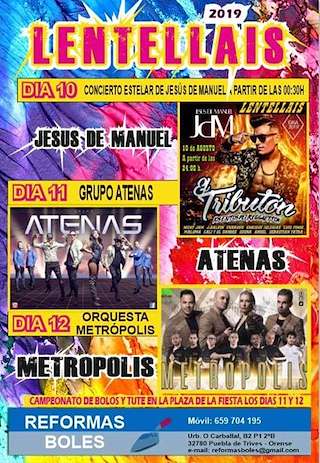 Festas de Lentellais en O Bolo