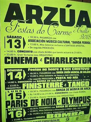 Festas do Carme (2024) en Arzúa