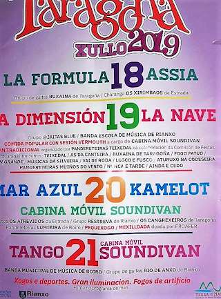 Festas do Verán de Taragoña (2024) en Rianxo