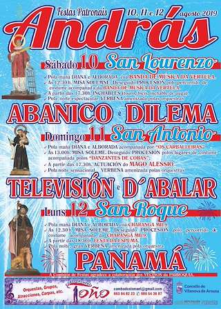 Festas Patronais de András (2024) en Vilanova de Arousa
