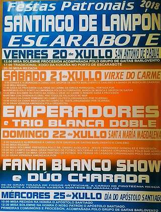 Festas Patronais de Lampón (2024) en Boiro