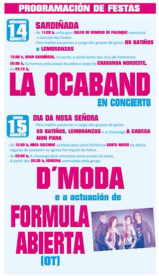 Festas Patronais de Portonovo en Sanxenxo