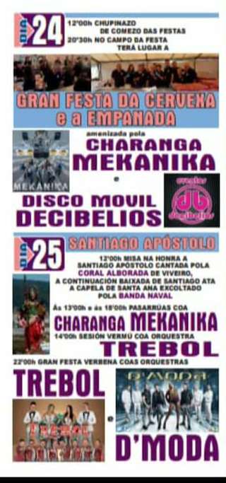 Festas Patronais e do Mar de Celeiro (2024) en Viveiro