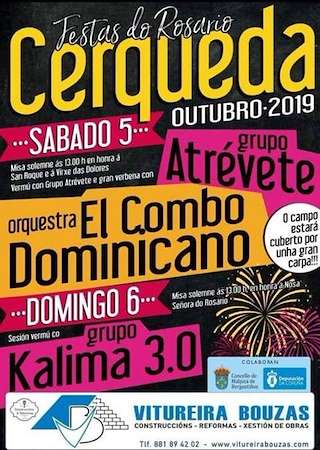 Fechas, información, programa, cartel, imágenes, mapa y ubicación de Festas Cerqueda  en  Malpica de Bergantiños