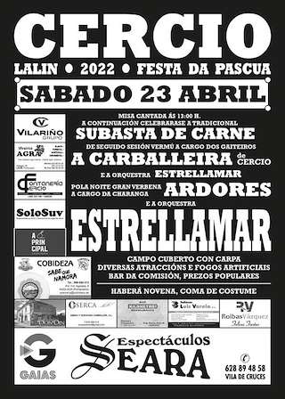 Fechas, información, programa, cartel, imágenes, mapa y ubicación de Festas da Pascua de Ecce Homo de Cercio  en  Lalín