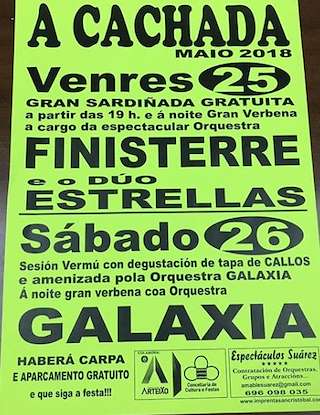 Fechas, información, programa, cartel, imágenes, mapa y ubicación de Festas de A Cachada  en  Arteixo