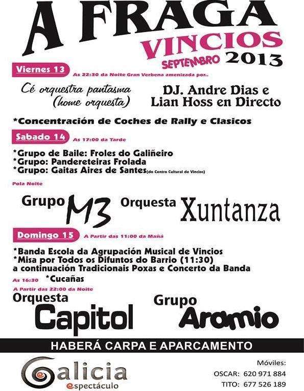 Festas de A Fraga en Vincios en Gondomar