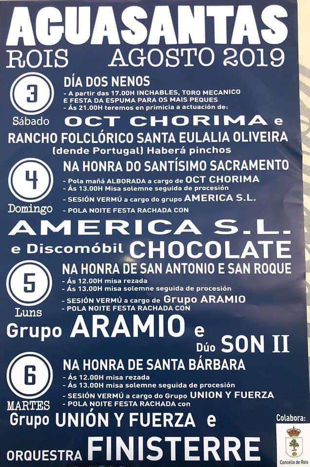 Festas de Aguasantas en Rois