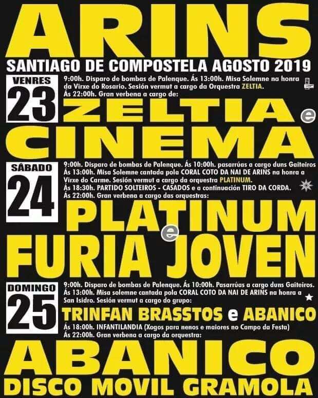 Festas de Arins en Santiago de Compostela