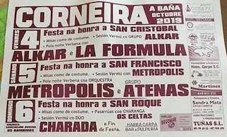Fechas, información, programa, cartel, imágenes, mapa y ubicación de Festas de Corneira  en  A Baña