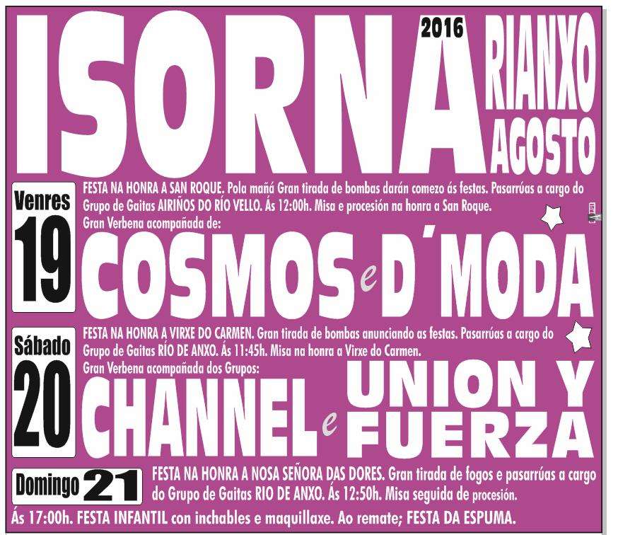 Festas de Isorna en Rianxo