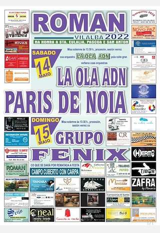Fechas, información, programa, cartel, imágenes, mapa y ubicación de Festas de Román  en  Vilalba