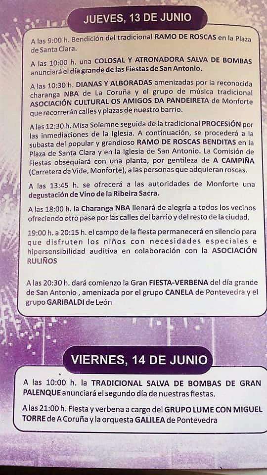 Festas de San Antonio  (2024) en Monforte de Lemos