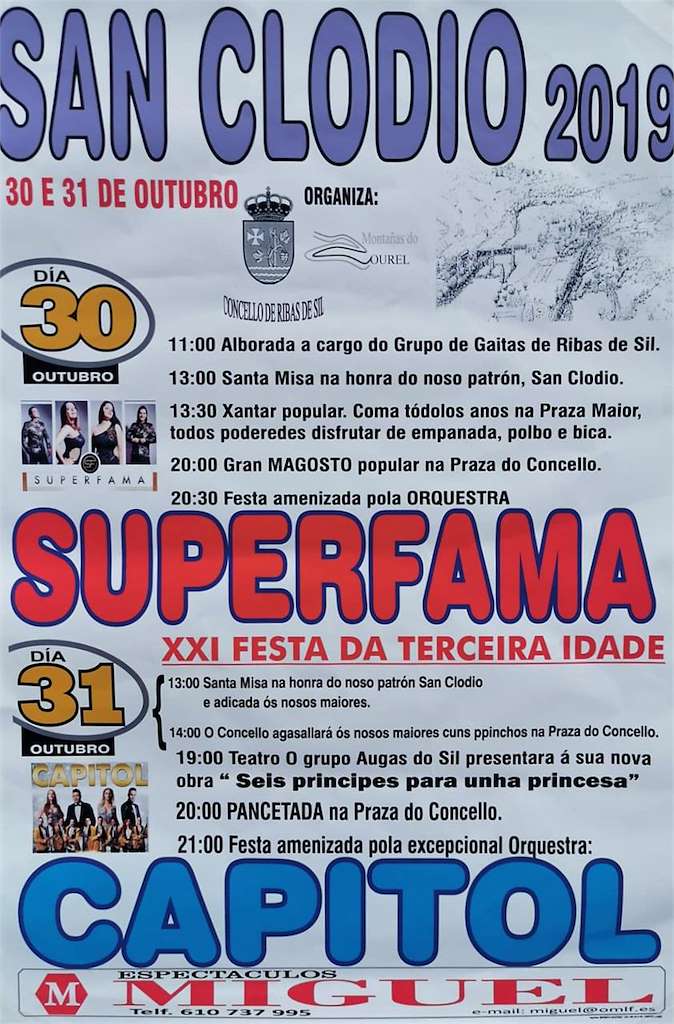 Festas de San Clodio en Ribas de Sil