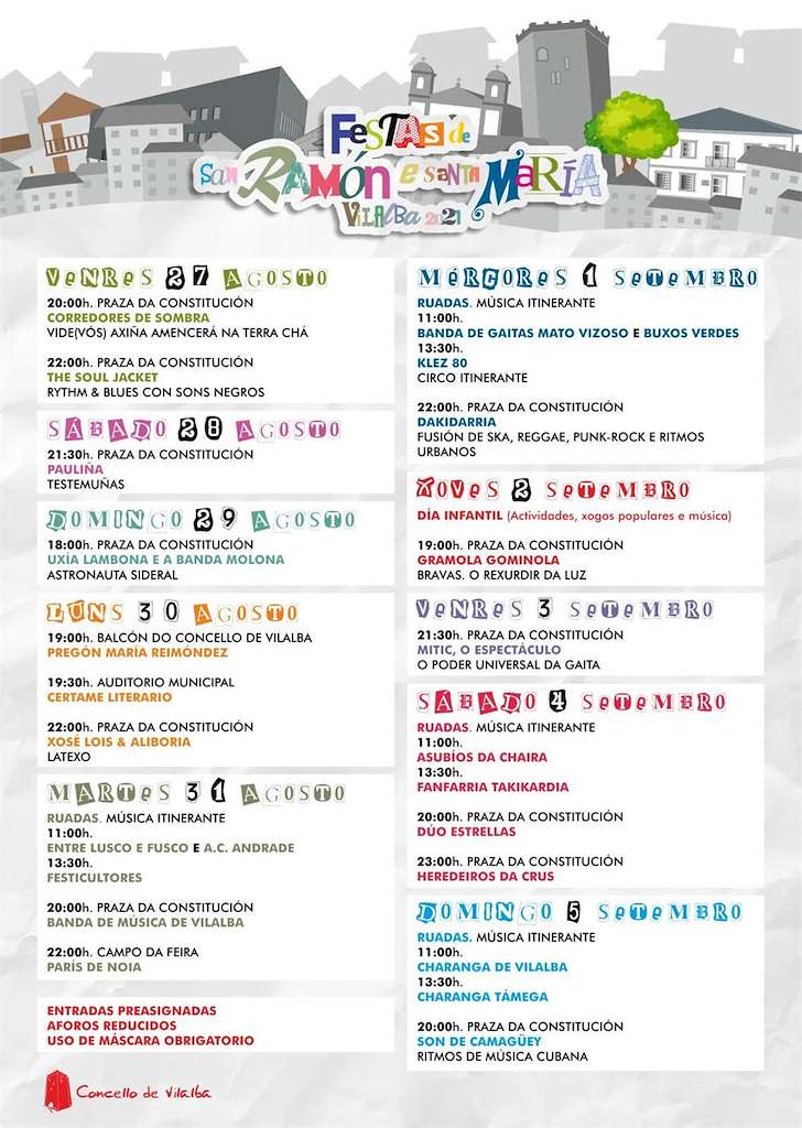 Festas de San Ramón e Santa María en Vilalba