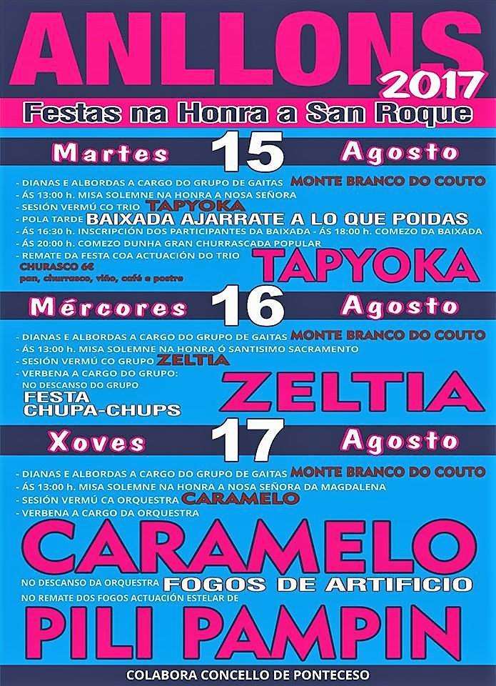 Festas de San Roque de Anllóns  en Ponteceso