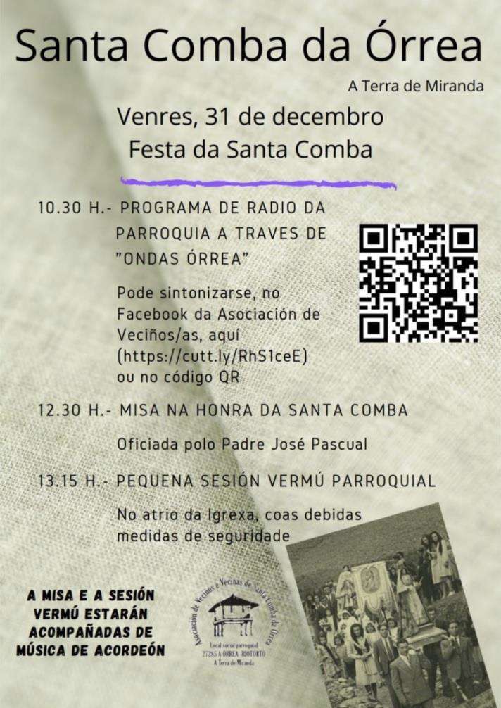 Festas de Santa Comba de Órrea en Riotorto